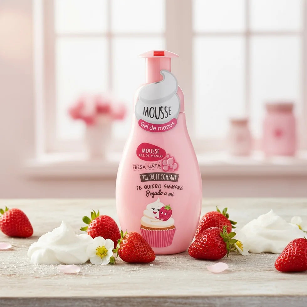 Savon Mousse pour les mains fraise chantilly