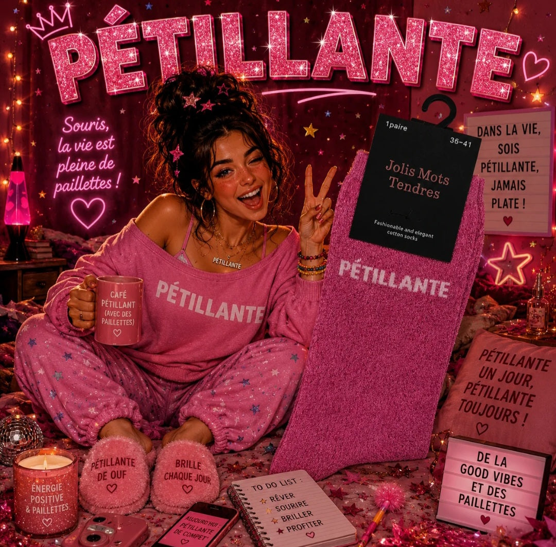 Chaussette Femme pailletée